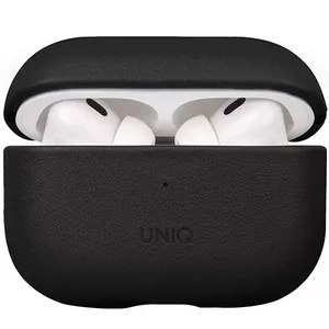 Protective leather case Uniq Terra for AirPods Pro 2 — Genuine leather, Dallas Black