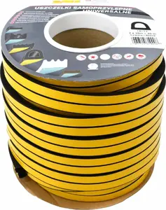 Blīvgumija Stomil Sanok DGP 14×12 melna, ruļļa 40 m (SADSDG-05502-040)