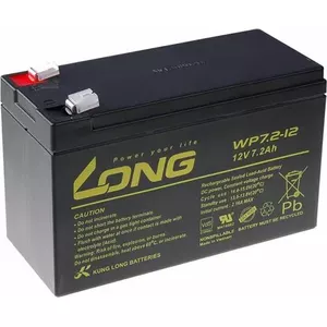 Sealed lead-acid battery Long WP7.2-12 12V 7.2Ah F2 terminal for UPS and backup power