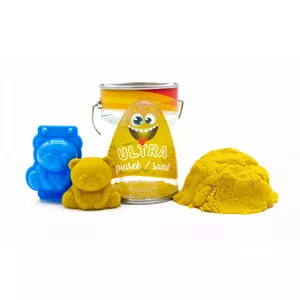 Epee Ultra Sand can 150 g yellow with 3D panda mold – kinetic play sand set