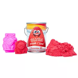 Sand play set Epee Ultra sand can 150 g red with 3D lion mold