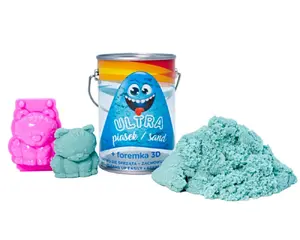 Epee Ultra sand can 150 g turquoise with 3D tiger mold – play sand set