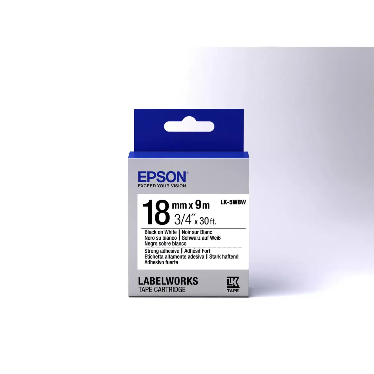 Epson etiķešu kasetne LK-5WBW Photo 2