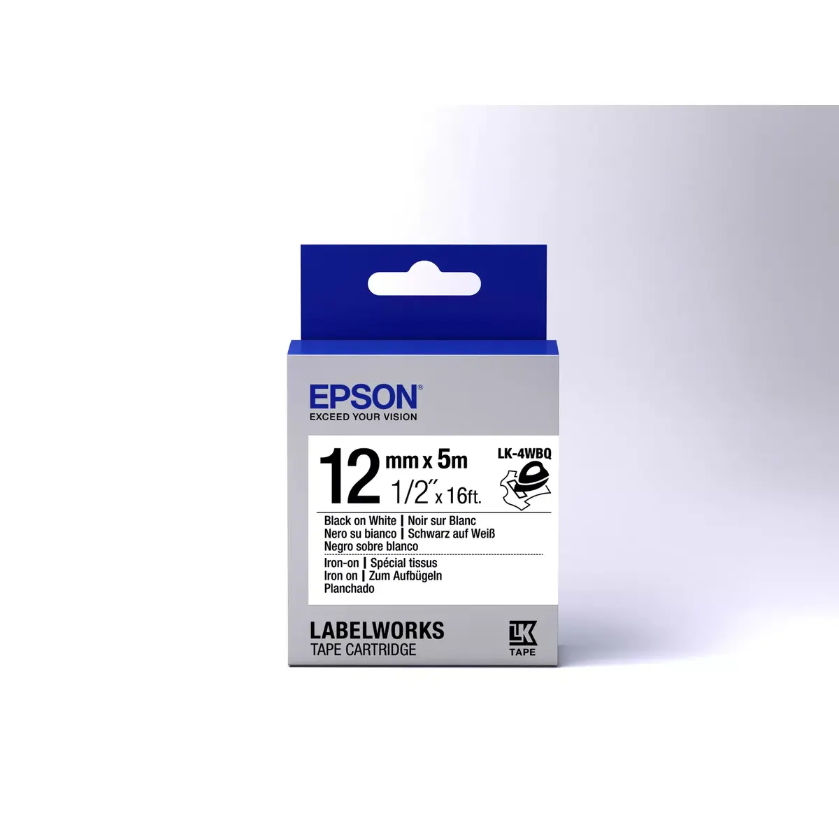 Наклейка для утюга Epson LK-4WBQ Photo 2