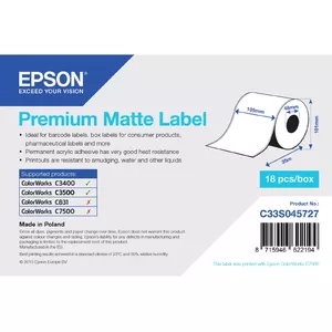 Continuous Label Epson Premium Matte 105mm x 35m