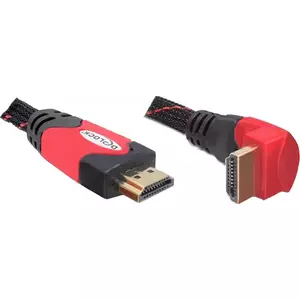 HDMI Кабель DeLOCK 1м HDMI Type A Стандарт Черный Красный