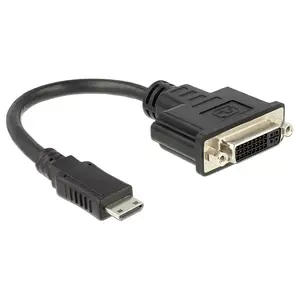Video kabeļa adapteris DeLOCK 65564 0.2m HDMI Type C DVI-D Melns