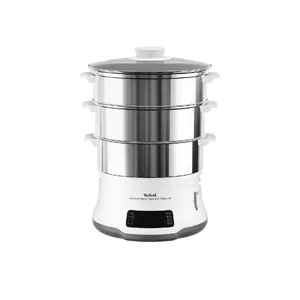 Steam cooker Tefal VC502D Convenient Series Deluxe — 3 baskets, 900 W, 1.2 L water tank, 9 L interior, stainless steel bowl