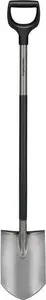 Lopata Fiskars Pointed Spade 1066708 Ergonomic Grey — šauras ieurbšanas lāpsta