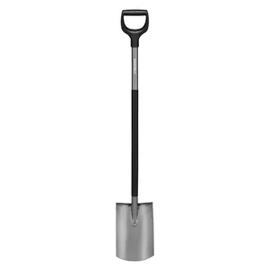 Fiskars Ergonomic Rounded Spade Grey