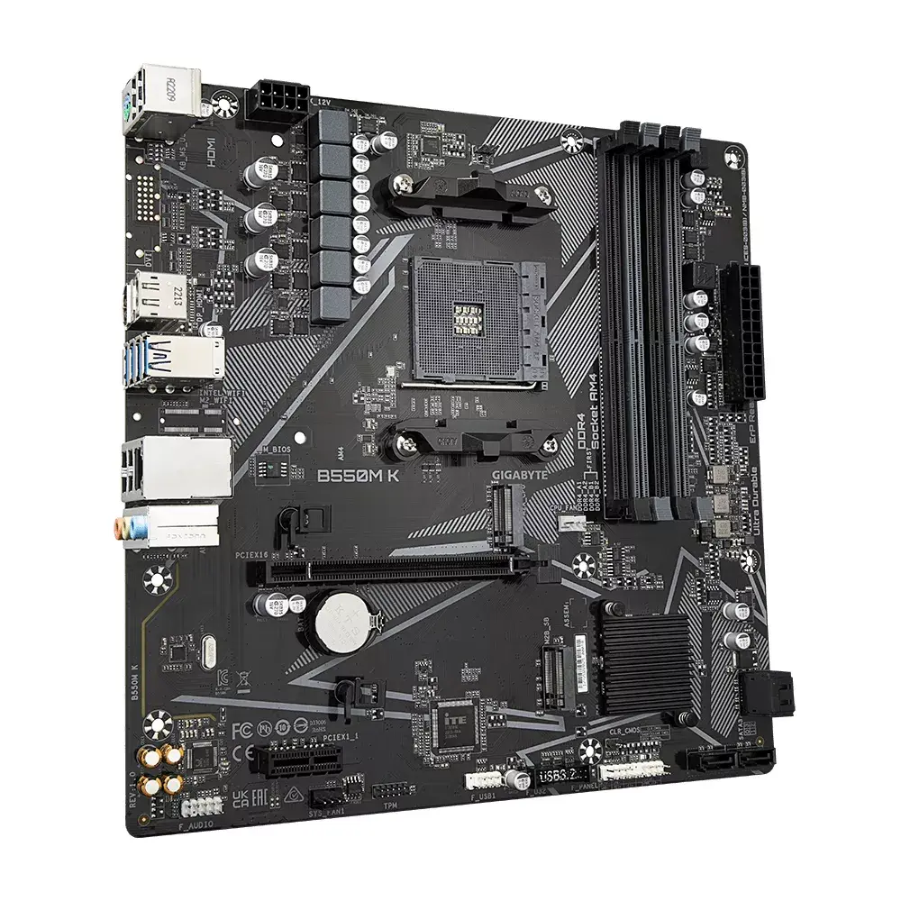GIGABYTE B550M K Micro ATX motherboard Photo 3