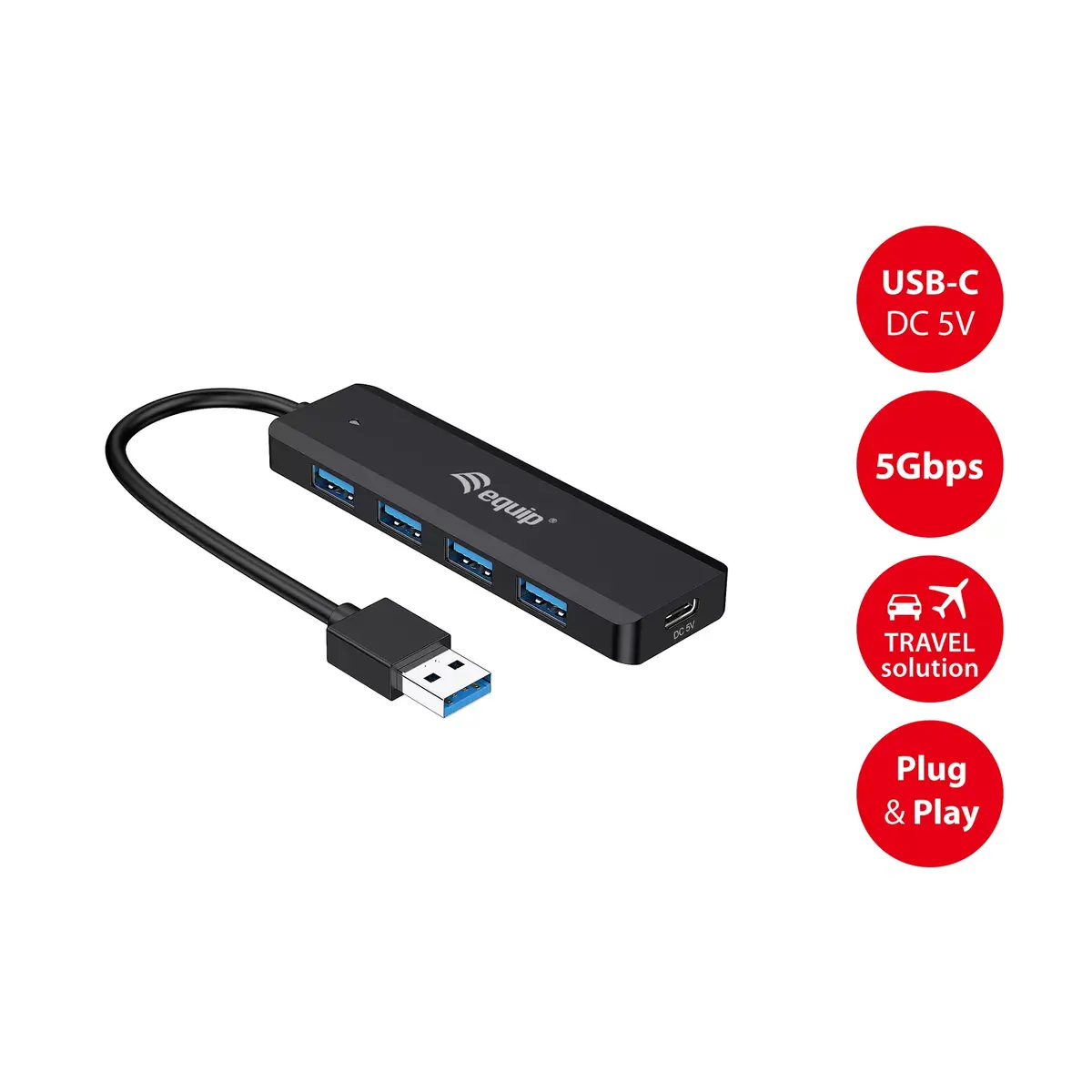 4-portu USB 3.2 Gen 1 centrmezgls Equip Photo 6