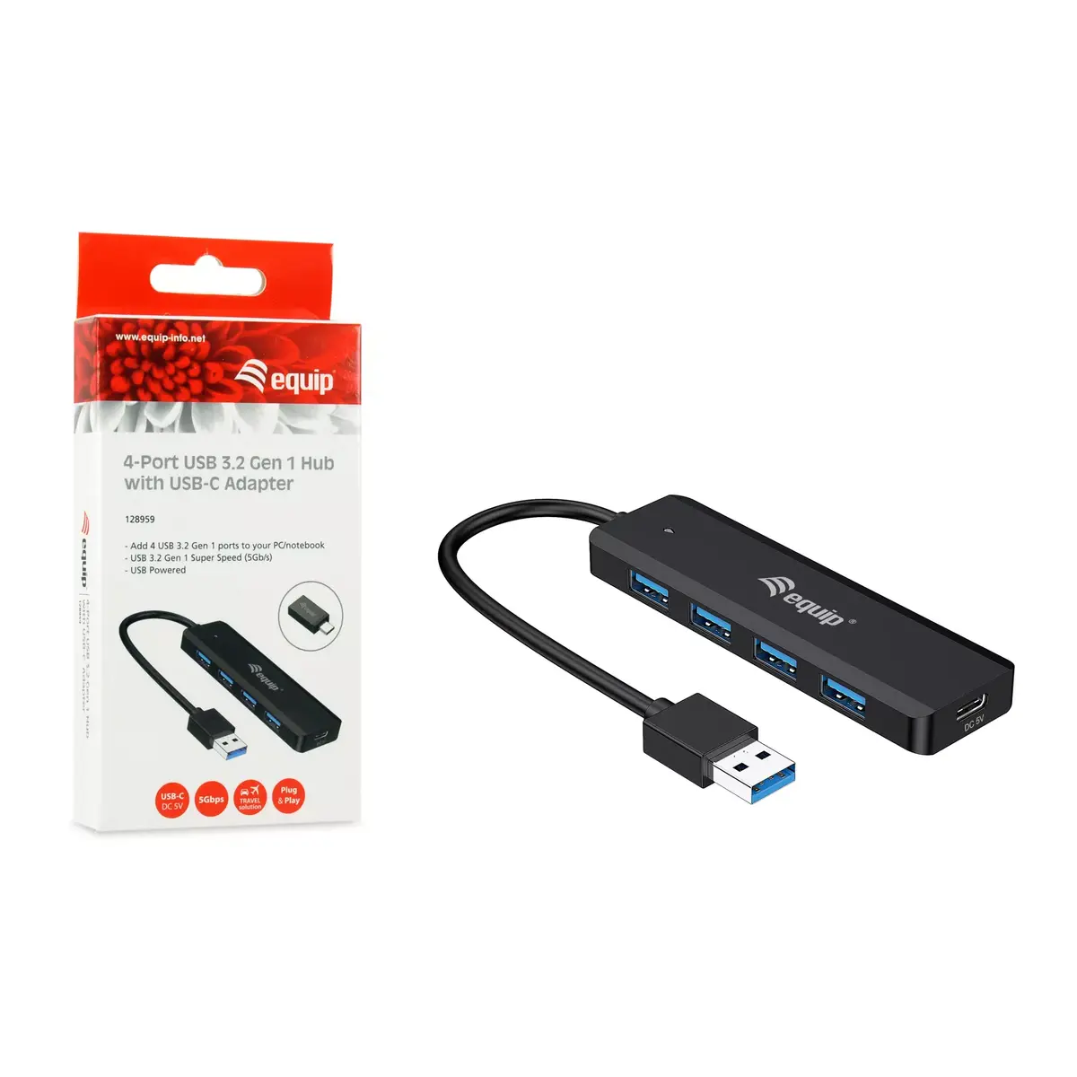 4-portu USB 3.2 Gen 1 centrmezgls Equip Photo 7