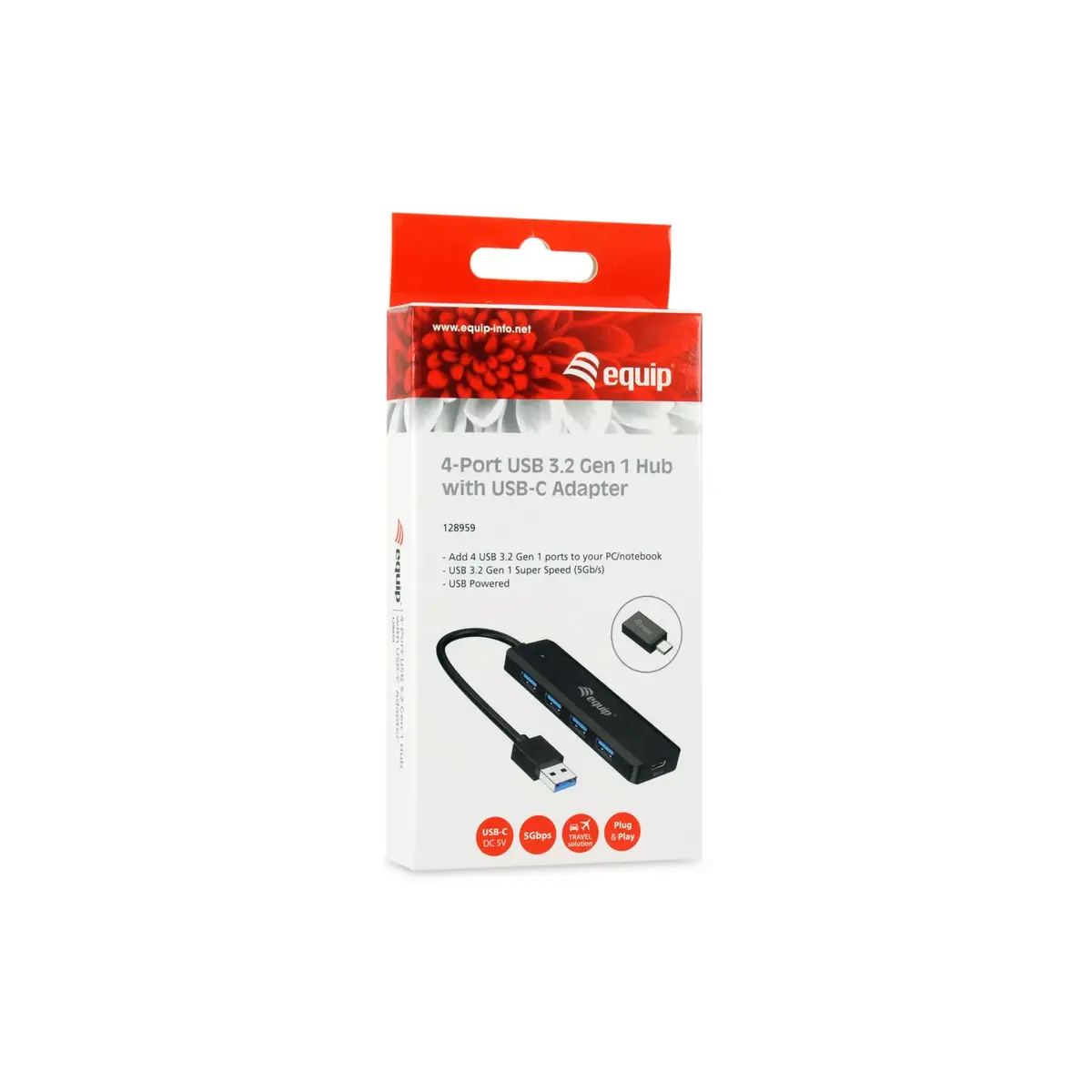 4-portu USB 3.2 Gen 1 centrmezgls Equip Photo 8