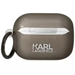 Aizsargvāciņš AirPods Pro Karl Lagerfeld KLAPHNIKTCK — melns, Karl's Head dizains