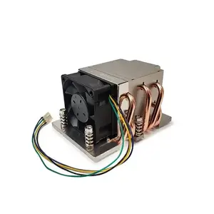 Air cooler Dynatron J-10 processor cooler, 60 mm fan, dual ball bearing, 12 V, 118×92.4×65 mm, silver/black