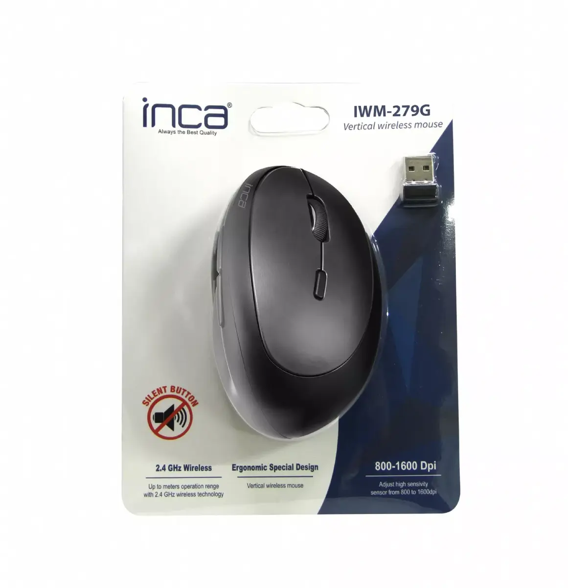 INCA IWMJ-279G RF wireless right-hand vertical mouse Photo 6