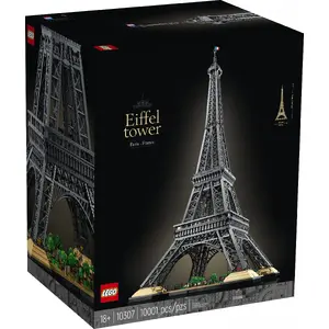 Конструктор LEGO Icons Eiffel Tower 10307 — 10 001 деталей, демонстрационная модель для взрослых (18+), высота 1490 мм