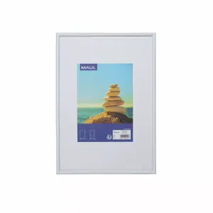 Single picture frame MAUL 1935402 White MDF Plastic Polycarbonate