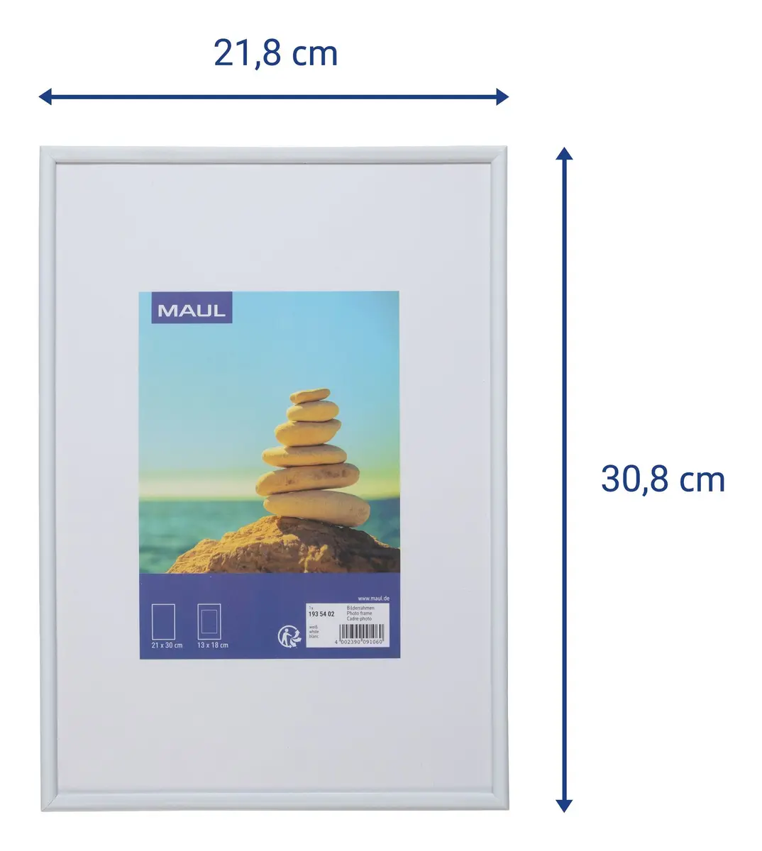 Maul 1935402 Single Picture Frame White Photo 9