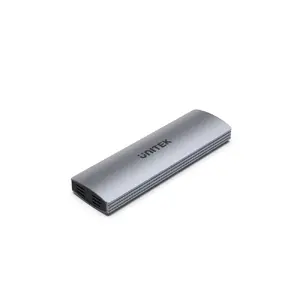M.2 SSD enclosure Unitek uDrive Grey — M.2 (2230/2242/2260/2280), NVMe/SATA III, USB-C 10 Gbit/s, aluminium