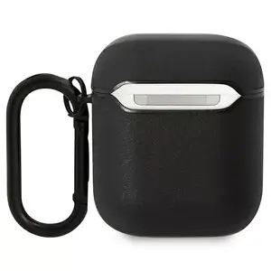 Protective case for AirPods by BMW BMA222RVSK — black leather with color lines