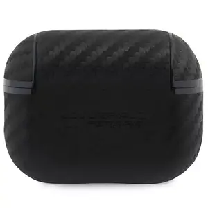 Ferrari On Track PU Carbon aizsargmaciņš AirPods Pro 2 austiņām, melns