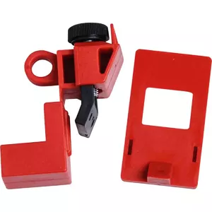 Lockout Tagout Device Brady 65396 Black Red Polypropylene