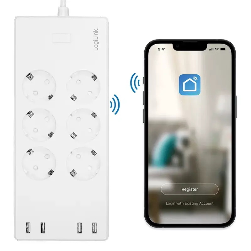 LogiLink Wi-Fi Умная Розетка 6-местная Photo 6