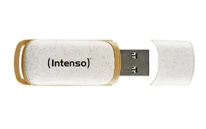 USB Flash накопитель Intenso Green Line 64 ГБ USB Type-A 3.2 Gen 1 Бежевый Коричневый