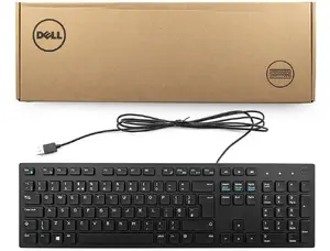 Проводная клавиатура Dell 8VXM3 — раскладка UK English, подключение USB