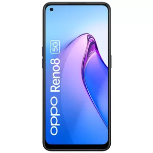 OPPO Reno 8 16,3 cm (6.4") Divas SIM kartes Android 12 5G USB Veids-C 8 GB 256 GB 4500 mAh Melns