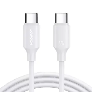 USB C data cable Joyroom S-CC060A9 USB 2.0 1 m White, USB-C to USB-C, 0.48 Gbit/s