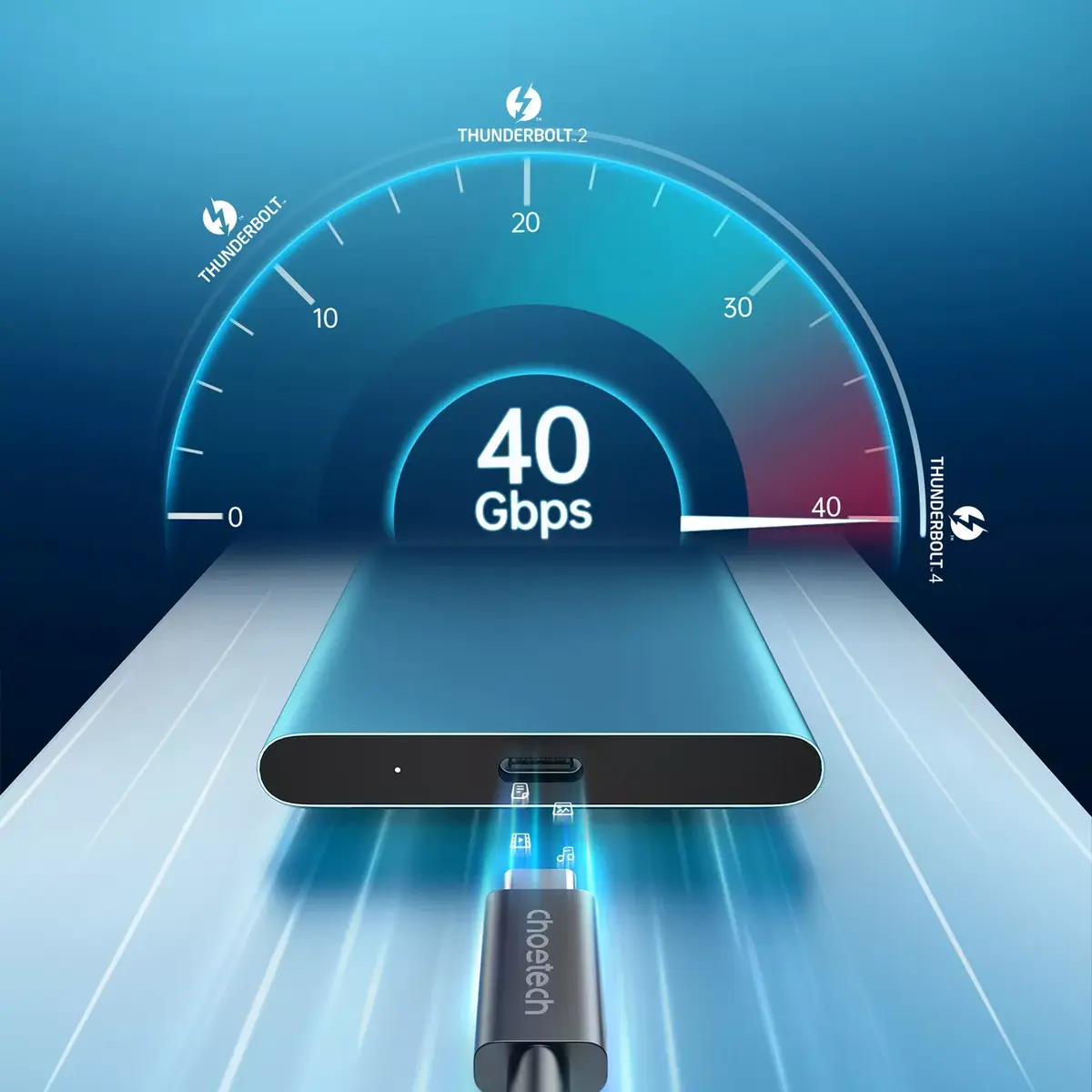Кабель CHOETECH Thunderbolt 4 USB-C—USB-C Photo 5