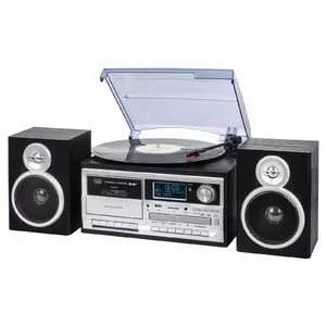 Trevi TT 1072 Direct drive audio turntable Black, Silver Semi Automatic