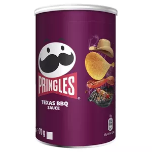 Potato crisps Pringles BBQ 70 g — Pringles BBQ flavour 70g snack tube