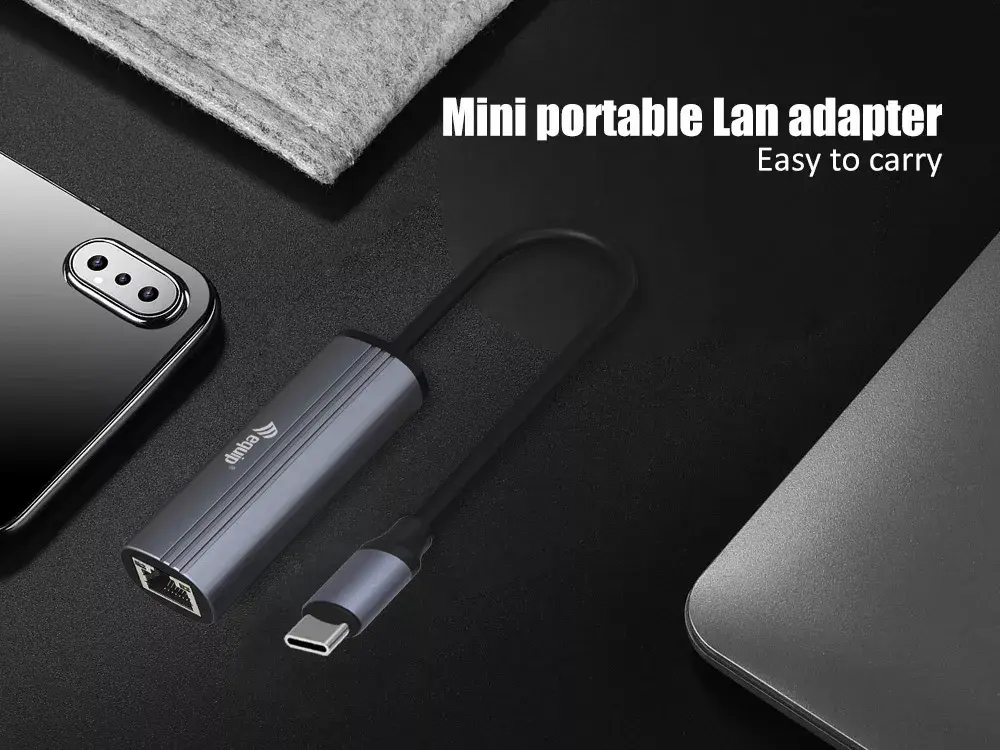 Адаптер Equip USB-C на RJ45 Gigabit Network + PD Photo 6