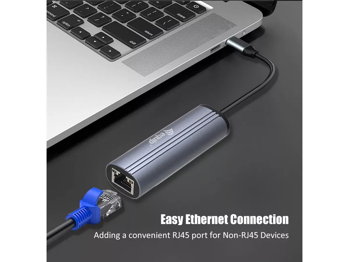 Адаптер Equip USB-C на RJ45 Gigabit Network + PD Photo 9