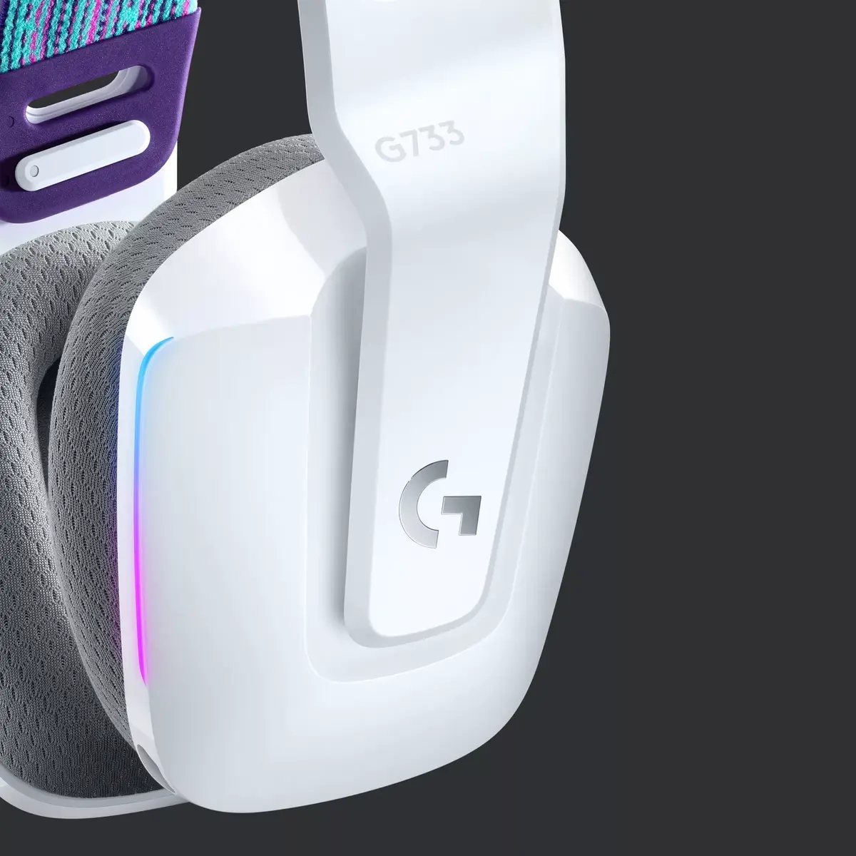 Bezvadu RGB spēļu austiņas Logitech G G733 LIGHTSPEED Photo 4