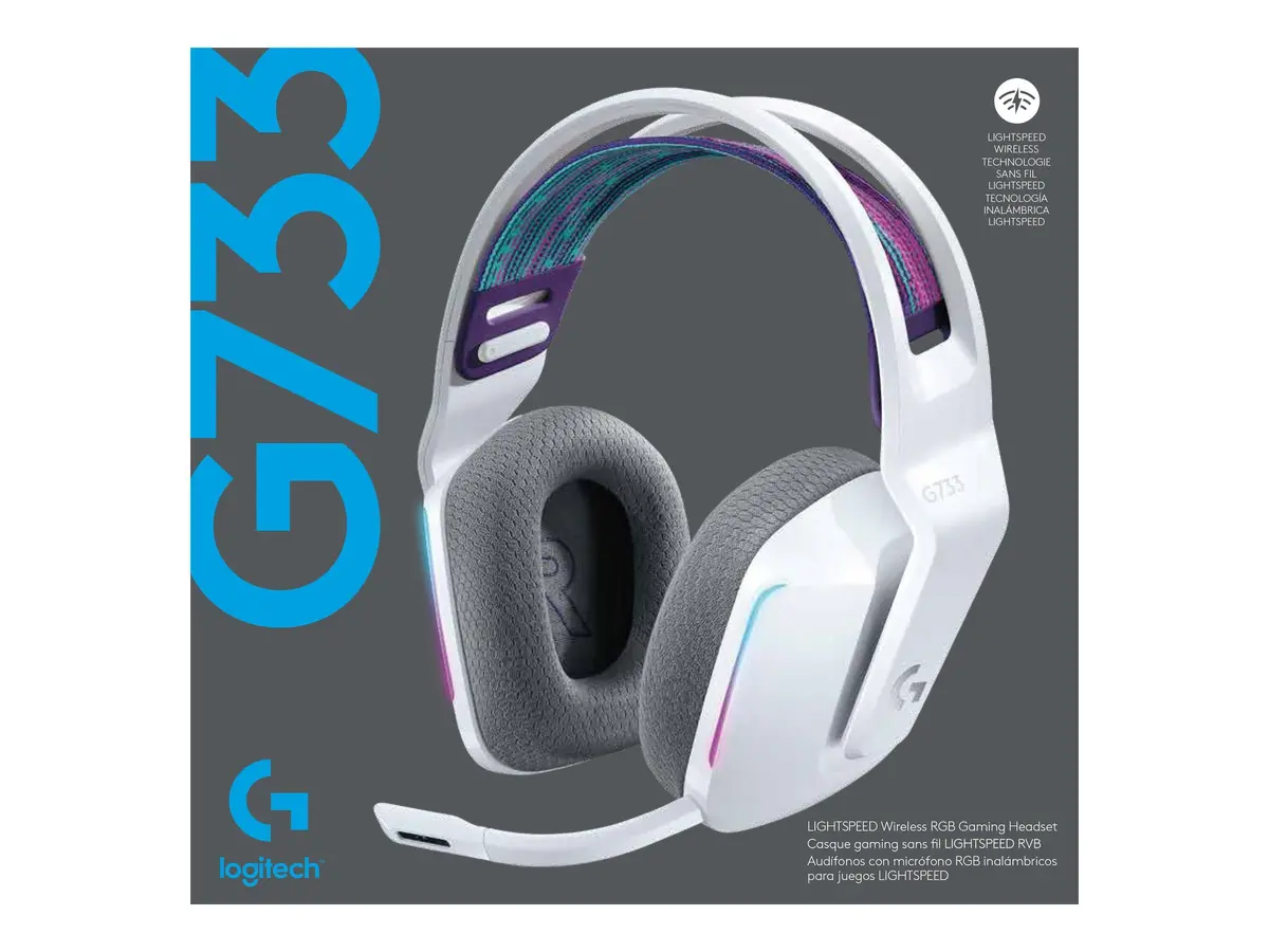 Bezvadu RGB spēļu austiņas Logitech G G733 LIGHTSPEED Photo 19