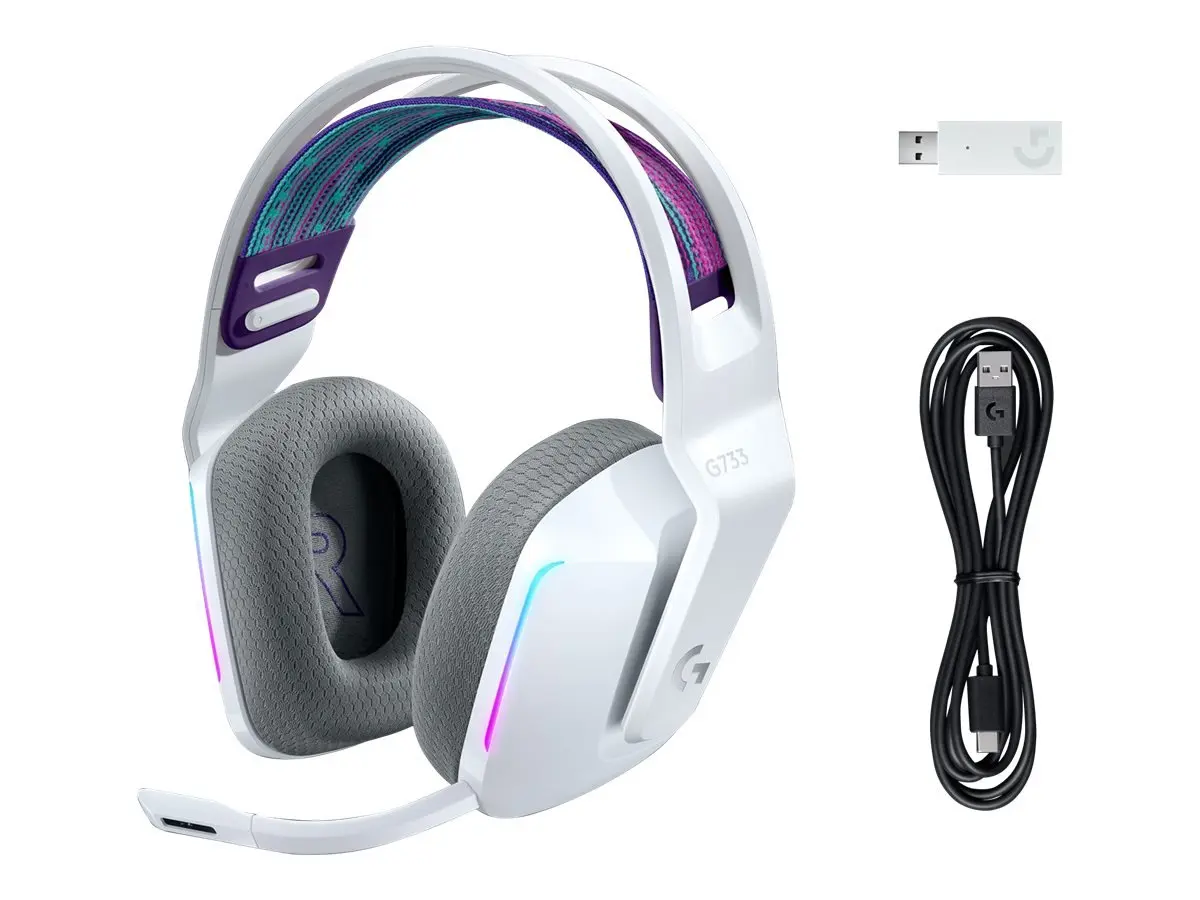 Bezvadu RGB spēļu austiņas Logitech G G733 LIGHTSPEED Photo 20