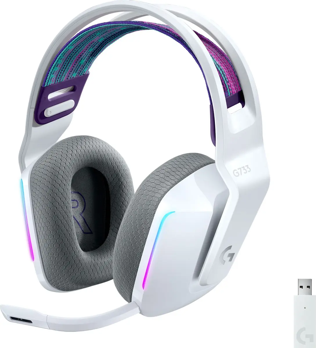 Bezvadu RGB spēļu austiņas Logitech G G733 LIGHTSPEED Photo 40