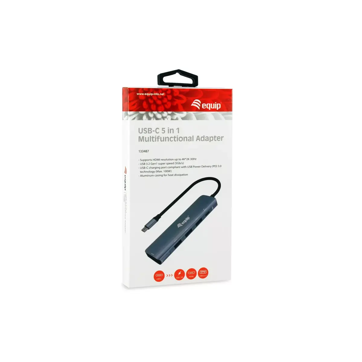 Equip USB-C 5 in 1 Multifunkcionālais adapteris Photo 4