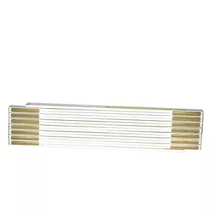 Folding ruler STANLEY 0-35-458, wooden, 2 m, 17 mm width, white/yellow