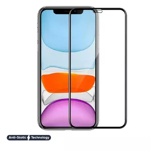 Tempered Anti-Static Screen Protector by fusion accessories for Apple iPhone 14 Plus — Black, ESD protection