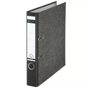 Ring binder LEITZ A4 cardboard 180° opening black