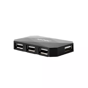 NATEC NHU-0647 interfeisa centrmezgls USB 2.0 480 Mbit/s Melns