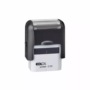 Самонаборная печать COLOP Printer C10 с черным корпусом и черным штемпельным картриджем