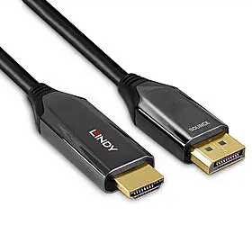 Lindy 3m Aktīvais DisplayPort 1.4 uz HDMI 8K60 kabelis Photo 3