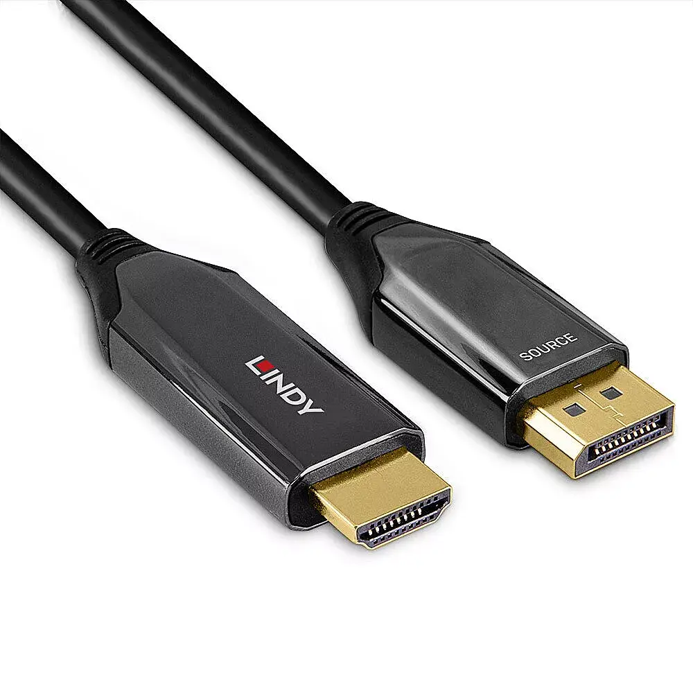 Lindy 1m Aktīvais DisplayPort 1.4 uz HDMI 8K60 kabelis Photo 3